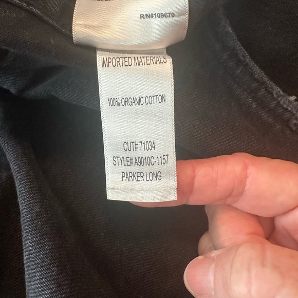 Agolde Charcoal Jean Shorts - Picture 3 of 3